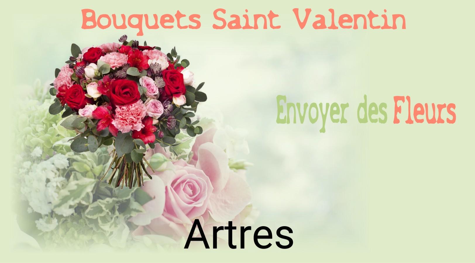 Roses de Saint-Valentin livrées à Artres